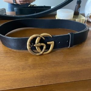 GUCCI BELT WITH SNAKE DOUBLE G